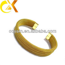 High quality stainless steel bangle with gold plating